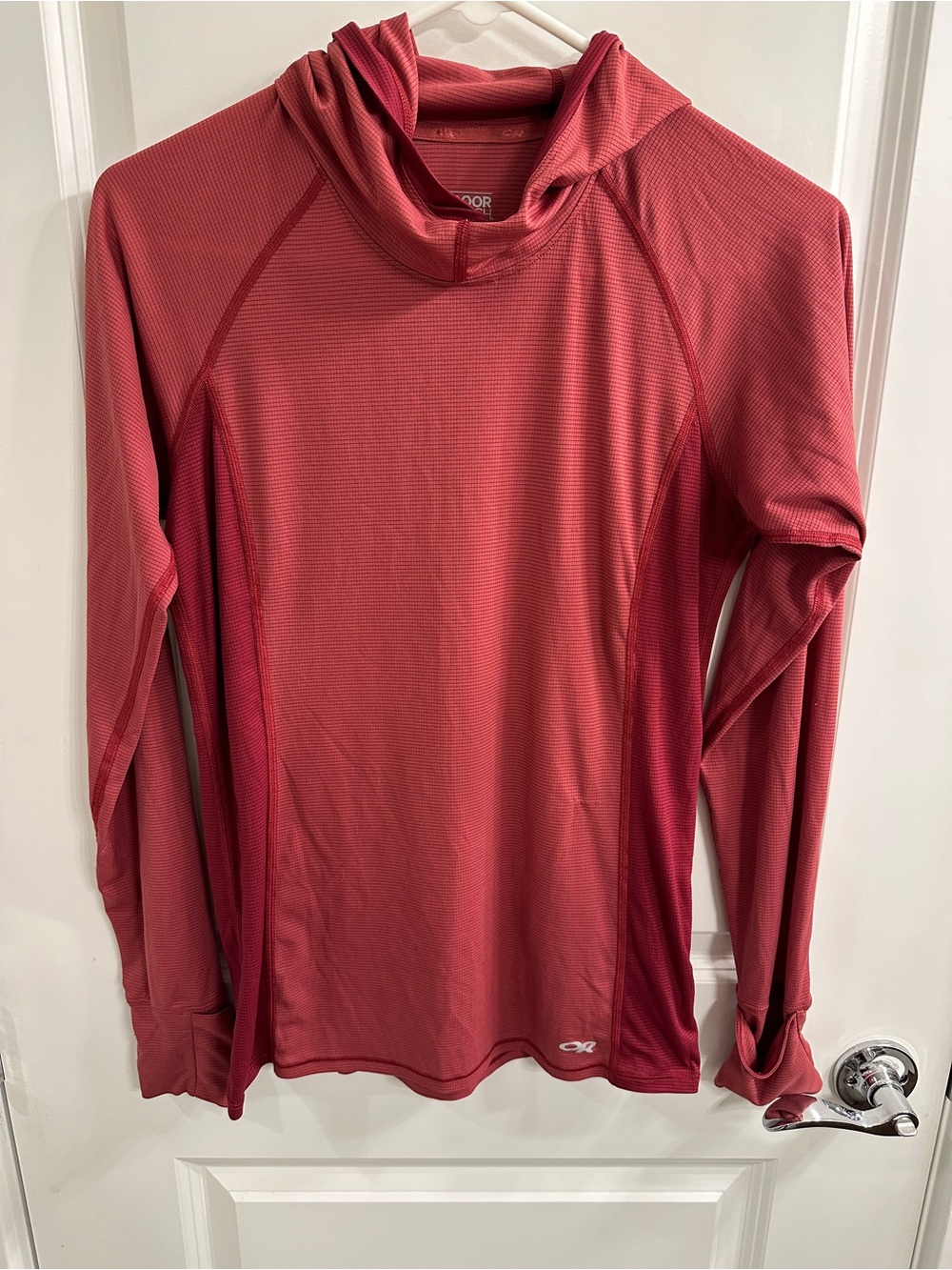 Outdoor Research Women's Echo Hoody Sun Shirt in Red - medium